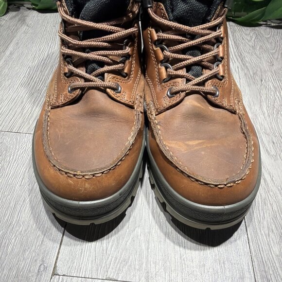 Ecco Mens Track 25 Boots Size 40 Brown GoreTex Waterproof Moc High Top Hiking main image 4